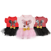 Robes pour chiens en polyester de haute qualité, à deux pattes, imprimées colorées et adorables