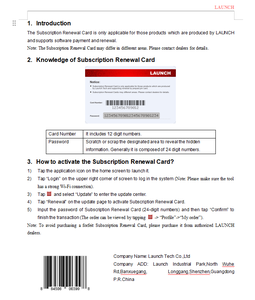 Tarjeta de Renovación Anual LAUNCH, Tarjeta de Actualización de Software, Compatible con LAUNCH CRP919E/919X/919I/919 EV/919BT/PRO STAR/PRO ELITE/PROS ELITE - Product Image 6