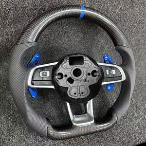 Volante in Pelle Personalizzato Stile Sportivo con Palette Rosse per <span class=keywords><strong>Volkswagen</strong></span> VW <span class=keywords><strong>Golf</strong></span> MK8 <span class=keywords><strong>TSI</strong></span> - Product Image 4