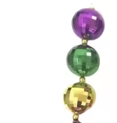 Màu Tím Màu Xanh Lá Cây Vàng Vũ Trường Bóng Dây Chuyền Mardi Gras Beads-Lễ hội Đảng Holiday Nguồn Cung Cấp Cho Trang Trí - Product Image 3