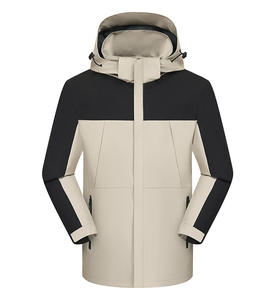 YZ Durable Construction Waterproof Windproof Stand Collar Zipper Closure Shell <strong>Cycling</strong> <strong>Jacket</strong> <strong>Men</strong> Women Hiking Camping Travel - Product Image 2
