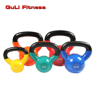 Biểu Tượng Tùy Chỉnh 2Kg-44Kg 5LB-100lb Vinyl Nhúng Kettlebells Trọng Lượng Bộ Cho Các Bài Tập Phòng Tập Thể Dục Nhà Đúc Sắt Vinyl Nhúng Ấm Đun Nước Chuông - Product Image 5
