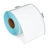 Gratis sampel grosir Cina stiker kertas Gulung Label termal langsung 4X6 kertas Gulung Label Printer termal 4X6 kertas Label termal