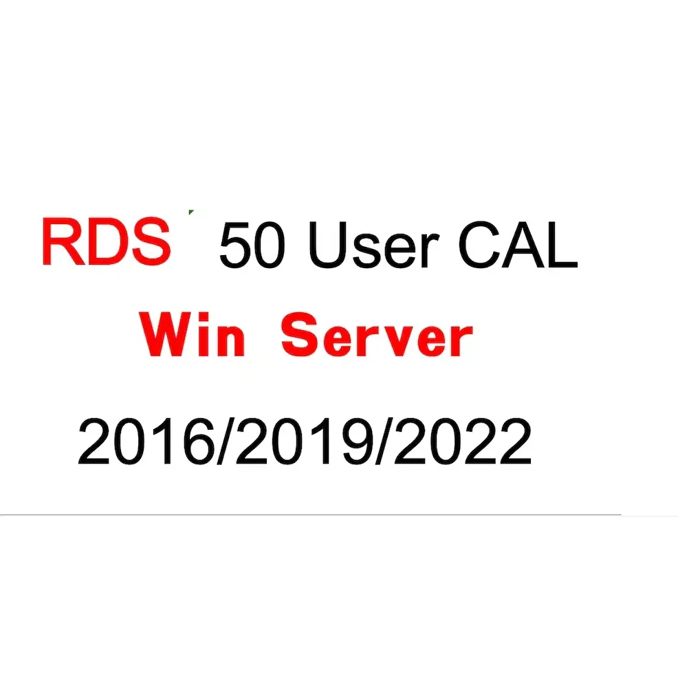 Win Server 2016/2019/2022 RDS/ 50 ผู้ใช้อุปกรณ์ CAL ใบอนุญาตการเข้าถึงลูกค้า CAL