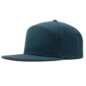 Nón kết thể thao phong cách Melin có logo tùy chỉnh, kiểu dáng <span class=keywords><strong>snapback</strong></span>, mũ bóng chày, cắt laser 6 mảnh, chống nước, vành phẳng - Product Image 2