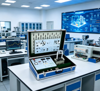 Caja de Entrenamiento de Sensores y Transductores con Software de Adquisición de Datos DAQ para Equipos de Laboratorio de Medición y Control Universitarios