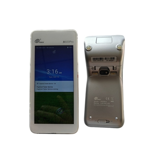 A920pro Android8.1 Smart POS Terminal Supports All Payment Channels Such As NFC and Magnetic Stripe and Code Scanning