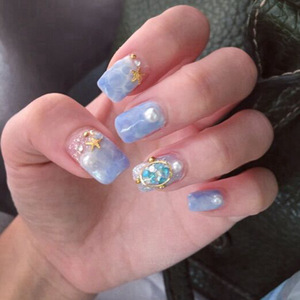 Nouveaux accessoires pour nail art SunelPort, petites billes en alliage de quatre couleurs (1 mm, or, argent, <span class=keywords><strong>gris</strong></span>, noir, blanc), <span class=keywords><strong>caviar</strong></span> DIY, 12 compartiments, motif dessin animé - Product Image 3