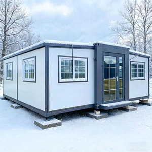 บ้านคอนเทนเนอร์แบบขยายได้สองปีกขนาด 40 ฟุต บนฟาร์ม พร้อมห้องนอนด้านข้าง ห้องซักรีด ทำจากตู้คอนเทนเนอร์ขนส่ง - Product Image 4