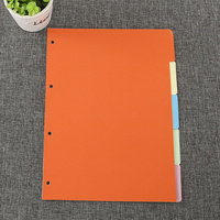 Vente en gros de séparateurs de poche en plastique A5 A6 B5 multicolores, séparateurs à 6 anneaux, cartes d'index pour agenda de voyage, carnet