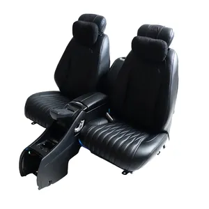 奔驰维托维亚诺W447 V250黑色贵宾高级豪华后电动斜倚真皮汽车座椅带腿托