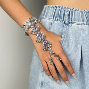 Accessori per Costume da Danza del Ventre, Bracciale Elastico in Metallo con Cristalli e Strass per <span class=keywords><strong>Ballerine</strong></span> Professioniste - Product Image 6