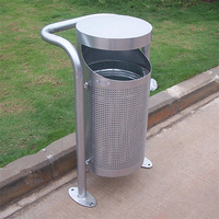 Grande poubelle extérieure en acier inoxydable Poubelle extérieure en acier inoxydable Poubelle extérieure en métal pour parc de rue Poubelle de recyclage Poubelle poubelle