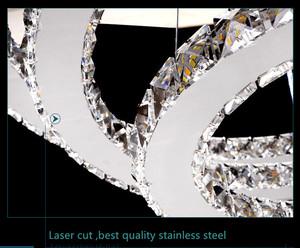 Zèle Éclairage Rond Hôtel De Mariage Salle De Bains En Verre Noir Lien Pendentif Lumière Bronze Lustre Bronze - Product Image 6