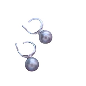 Pendientes de Plata S925 con Perlas DIY, Accesorio de Moda para Mujer, con Cuentas Redondas de 9-12 mm, Modelo 21812 - Product Image 5