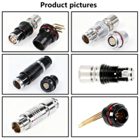 BEXKOM GK Ukuran 0F 2to9 Pin Berlapis Emas Kuningan Female Push Pull Locked EMC Shielded IP68 Anti-Vibrasi Anti-Korosi Logam