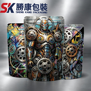 Mylar Bags Custom Printed 3.5 3.5g 7g 14g Smell Proof Aluminum Foil Stand Pouch Heat Resealable Ziplock Bags Baby Food <b>Candy</b> - Product Image 1