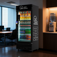 Distributeur automatique intelligent AI en stock local, sans argent liquide, boissons et snacks, fonction SDK, intégration Wi-Fi/4G, système de point de vente, refroidissement par compresseur