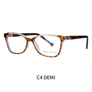 Plaque de couleur mélangée <span class=keywords><strong>à</strong></span> dessus plat <span class=keywords><strong>à</strong></span> la mode Anti-Blue Foot Ins Lunettes <span class=keywords><strong>à</strong></span> la mode assorties avec motif d'impression - Product Image 1