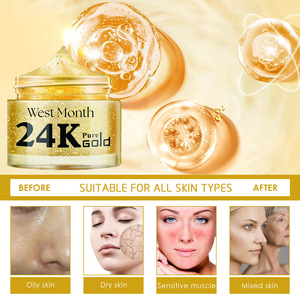 Crema Facial de Leche con Colágeno y Oro 24K West Month 50ml, Reduce las Líneas Finas, Ilumina, Reafirma, Rejuvenece, para Mujeres, Todo Tipo de Piel, en Caja - Product Image 3