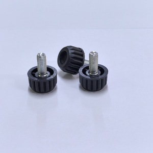 <b>Adjustable</b> Furniture Feet M8X25X18mm Black Plastic For <b>Table</b> Minimalist Design Easy Installation - Product Image 3