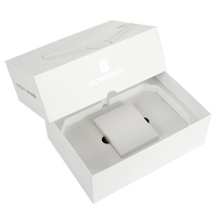 Boîte électronique blanche personnalisée avec impression, étui en papier, insert en carton blanc, plateau, emballage de vente au détail haut de gamme