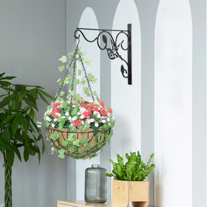 Garden Porch Home Balcony Metal <strong>Pot</strong> <strong>Plant</strong> Hanging Flower Basket with Coco Coir <strong>Liner</strong> Decorative <strong>for</strong> Indoor or Outdoor - Product Image 5