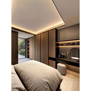 OEM ODM Madera Maciza Dormitorio Moderno Armario de Almacenamiento Walk-In Closet Toda La Casa Armarios Personalizados - Product Image 3