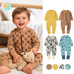 Body per Neonati Unisex in Morbido Cotone di Bambù, Manica Lunga, Leggero, Primaverile, con Cerniera YKK per Uso Quotidiano Casual - Product Image 2