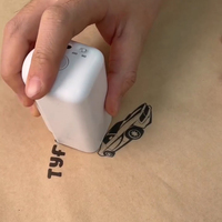 Evebot Printpods Mesin Cetak Saku Baru Printer Inkjet Mini Printer Genggam DIY untuk Kotak Kertas Cangkir Semua Permukaan Printer