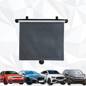 Pare-soleil <span class=keywords><strong>de</strong></span> voiture pliable et télescopique minimaliste, tissu occultant anti-UV et isolant thermique, rideau enrouleur <span class=keywords><strong>universel</strong></span> - Product Image 5