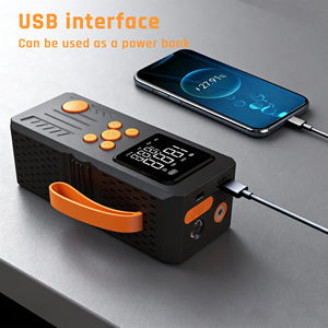 Портативное многофункциональное пусковое устройство 1000А с компрессором и внешним аккумулятором, светодиодным фонарем и насосом для накачивания шин, цифровой бустер для автомобиля - Product Image 5