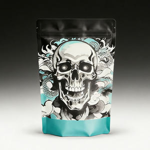 Digital Printed Smell Proof Resealable Stand Pouches Matte <b>Window</b> <b>Foil</b> Food Grade Custom Brand 3.5-gram Polyester Film Bag - Product Image 2