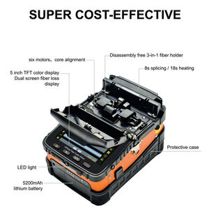 เครื่องเชื่อมต่อใยแก้วนำแสง AI-5 สำหรับงาน FTTH รองรับหัวต่อ LC/SC ใช้ไฟ AC 220V รับประกัน 3 ปี - Product Image 2