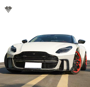 ชุดแต่งคาร์บอนไฟเบอร์แห้ง CDYKIT สำหรับ <span class=keywords><strong>Aston</strong></span> <span class=keywords><strong>Martin</strong></span> DB11 Convertible ปี <span class=keywords><strong>2017</strong></span>-  กันชนแบบคลิปออนพร้อมช่องสำหรับเซ็นเซอร์ช่วยจอด - Product Image 2
