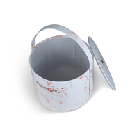 Boîtes de rangement personnalisées rondes pour desserts, pâtisseries, macarons, chocolats et bonbons, avec poignée, pour Noël et mariages