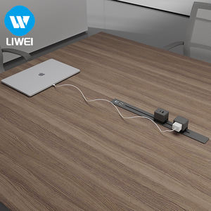 Mesa de Conferencia de Oficina Moderna de Madera LIWEI - Diseño Modular Extensible y Ajustable Ecológico para Uso Comercial - Product Image 3