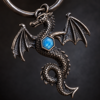 Épingle à Cheveux Viking Dragon Pierre de Lune Set Cuivre Antique Bâton Peigne Deux Pièces Femme Cadeau