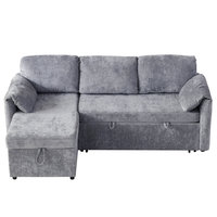 Bestseller Multifunktionales Modernes 3-Sitzer Wohnzimmer-Schlafsofa aus Stoff mit Stauraum für Hotelnutzung