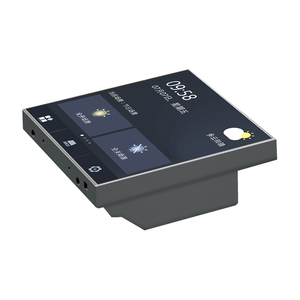 Đường Dây Điện Thông tin liên lạc thông minh màn hình cảm ứng Bảng điều chỉnh cho văn phòng thông minh ánh sáng điều khiển tự động hóa với <span class=keywords><strong>wifi</strong></span> <span class=keywords><strong>LED</strong></span> Đen - Product Image 4