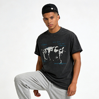 T-shirt à motif pour homme, personnalisable, unisexe, manches courtes, en coton, vente en gros