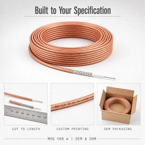 Câble coaxial RG178B/U en PTFE 50 Ohm 1,8 mm blindé <span class=keywords><strong>SPC</strong></span>, haute température 200°C, pour antenne RF, module GPS <span class=keywords><strong>WiFi</strong></span>, personnalisé - Product Image 2