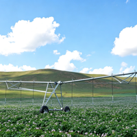 Système d'irrigation central pivotant mobile Daringfish de 10 hectares avec moteur de pompe numérique IoT et boîte de vitesses pour usage agricole