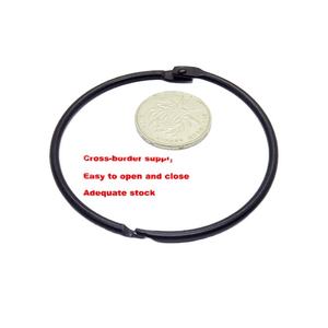 Anneaux de reliure en métal noir de 2,5 pouces pour cartes, documents, albums, journaux - Product Image 1