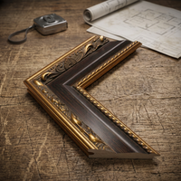 Nouveau produit Cadre photo en bois imprimé or et noir