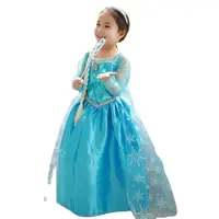 Elsa 2 Dress Halloween Girls Dresses Với Sequined Đông Lạnh Elsa Anna Trang Phục