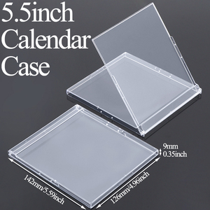 SUNSHING - Expositor de Joyas con Calendario Transparente y Duradero, Elegante Soporte de Escritorio para Calendario, Estuche para CD de 5.5 Pulgadas - Product Image 1