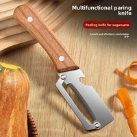 Couteau à éplucher multifonctionnel en acier inoxydable pour la canne à sucre et la citrouille, spécialement conçu pour la cuisine