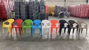Новый дизайн дешевые садовые Оптовые стопки напольные цветные пластиковые стулья и столы - Product Image 6