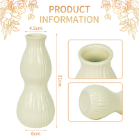 Vase à fleurs décoratif Vase en céramique pour décoration de centre de table de fleurs artificielles Vases en porcelaine